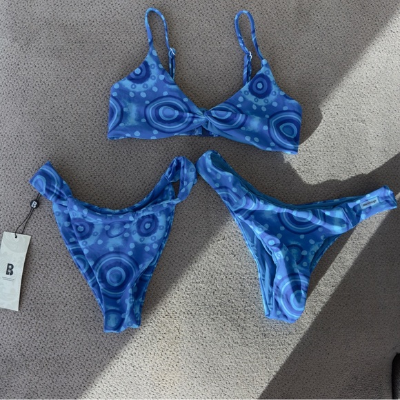 Blackbough Swim Bikini Set- Two Bottoms One Top - Main Image